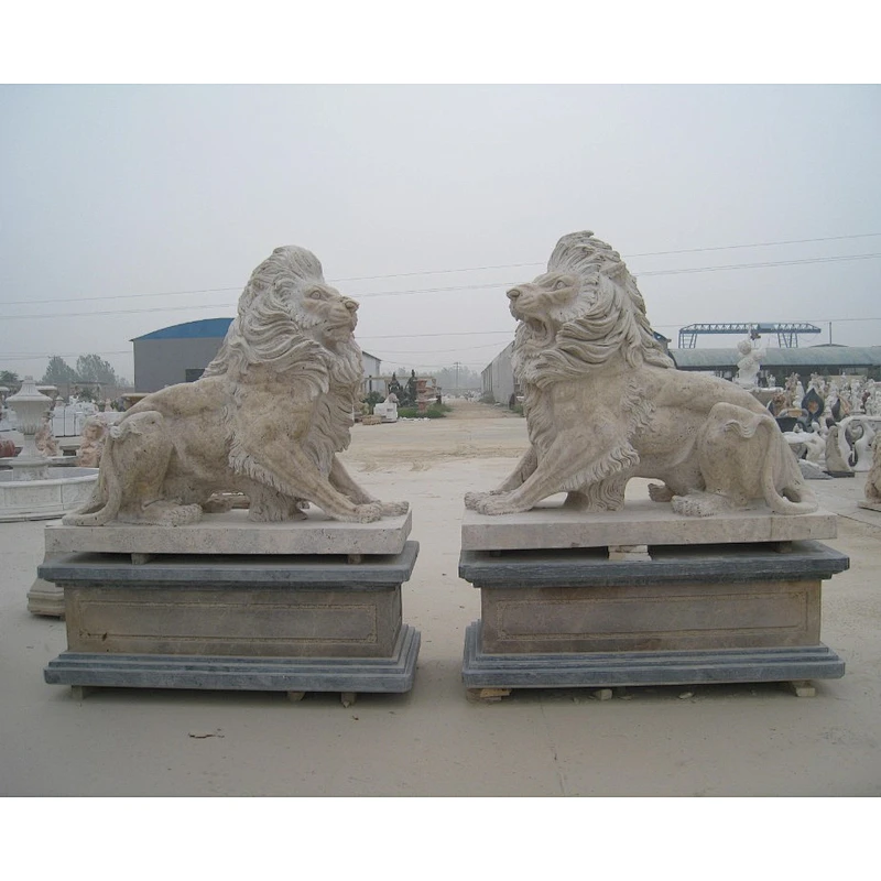 outdoor lion statue/marble stone lion statue/lion marble statue