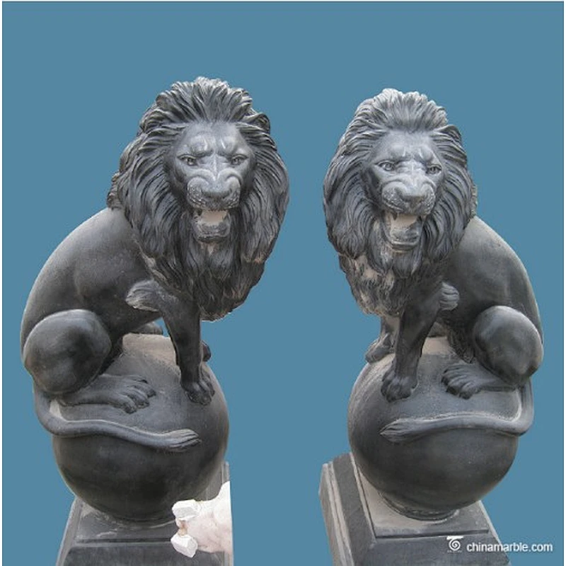 front door lion statue/chinese lion statue/lion stone statue