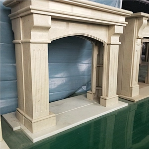 Marble Fireplace Mantels/Natural marble fireplace surrounds