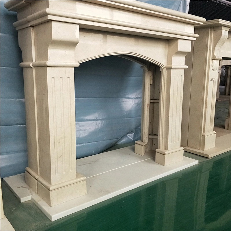 Marble Fireplace Mantels/Natural marble fireplace surrounds
