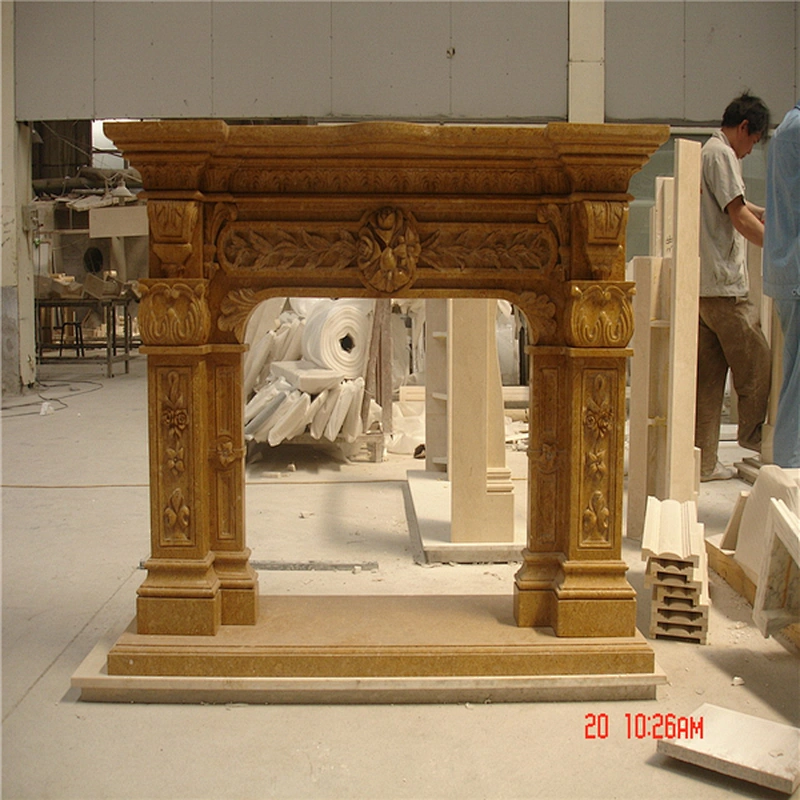 Artificial Carved Marble Fireplace Surround/fireplace mantel