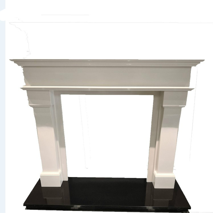 white marble fireplace/cultured  fireplace carved fireplace
