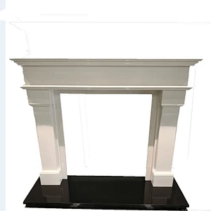 white marble fireplace/cultured  fireplace carved fireplace