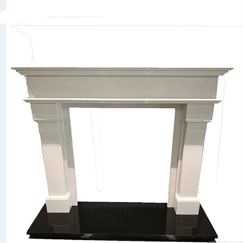 white marble fireplace/cultured  fireplace carved fireplace