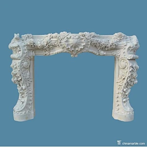 stone fireplace mantel/fireplace ornamental/cantera stone fireplace mantels