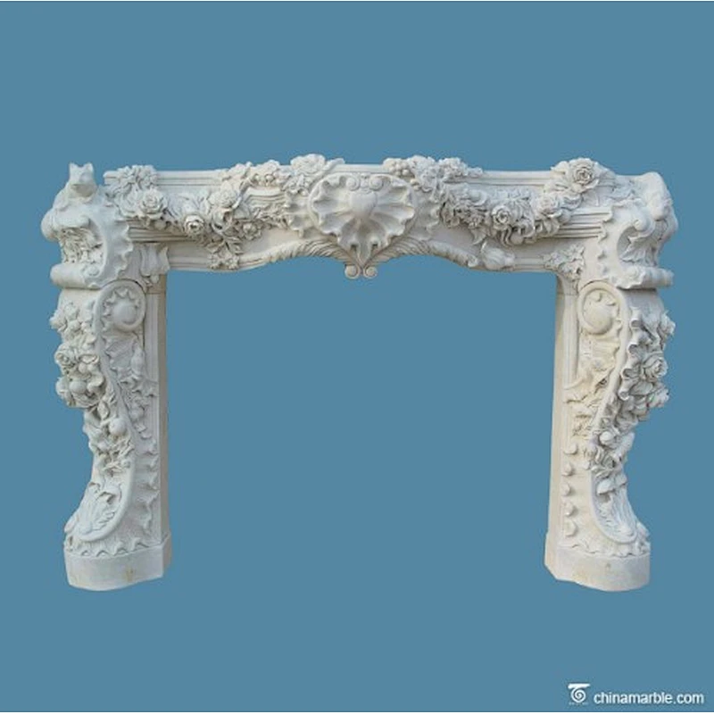 stone fireplace mantel/fireplace ornamental/cantera stone fireplace mantels