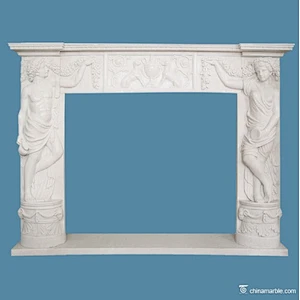 saudi arabia fireplace/marble slab fireplace surround/home fireplace design