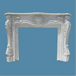 Marble Medallion Fireplace/natural marble fireplace surrounds