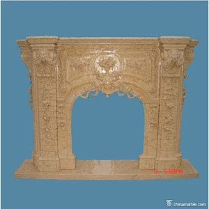 fireplace surround marble/stone fireplace mantel/white marble fireplace