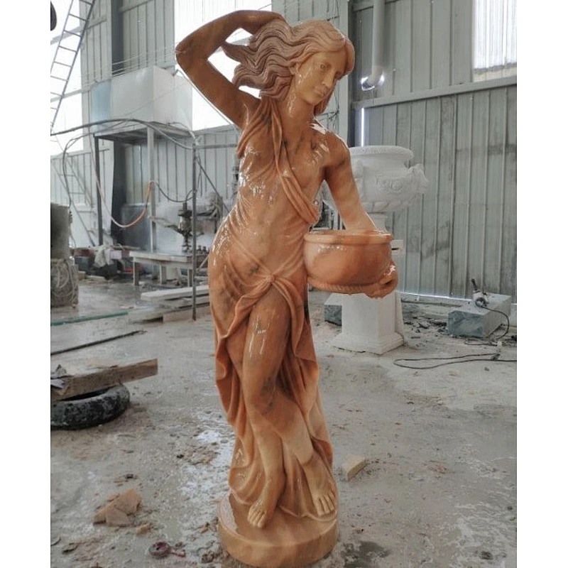 Bespoke Hand Carved New Product Natural Marble Figure Sculpture Sexy Woman Statue
