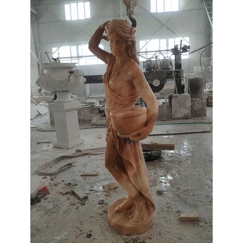 Bespoke Hand Carved New Product Natural Marble Figure Sculpture Sexy Woman Statue