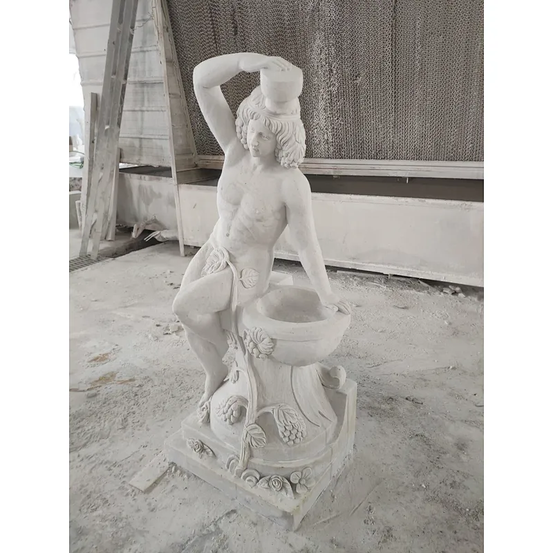 sitting man and woman statue/life size nude statues/garden statue naked woman