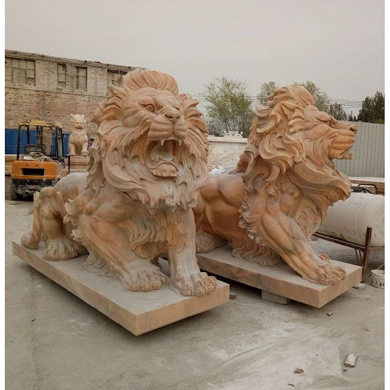 big stone lion statue