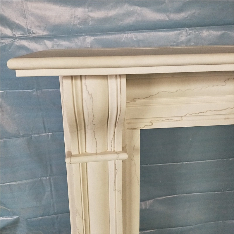 Indoor Wood Burning Fireplace Design/marble fireplace surrounds