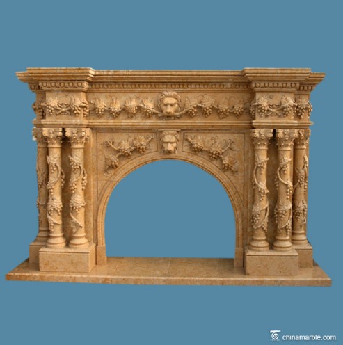 style selections fireplace/marble fireplace surround with column/pillar fireplace