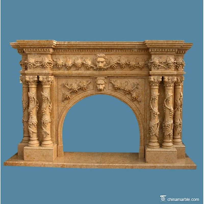 style selections fireplace/marble fireplace surround with column/pillar fireplace