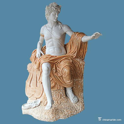 statue of apollo marble statue/polishing marble statue