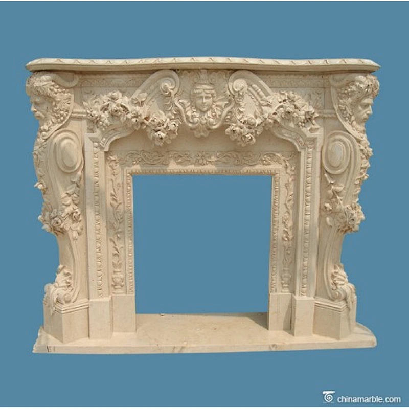 stone fireplace mantel/fireplace ornamental/cantera stone fireplace mantels