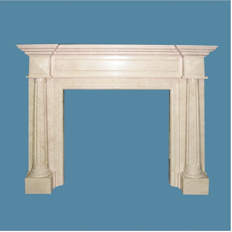 limestone fireplace mantel/limestone fireplace surrounds/freestanding fireplace surround