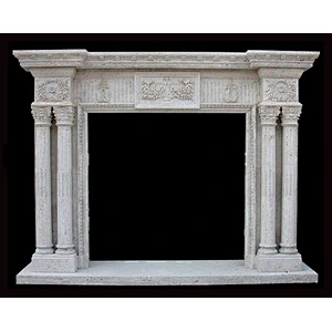 Classic Design Elegant Marble Fireplace/Indoor Freestanding fireplace