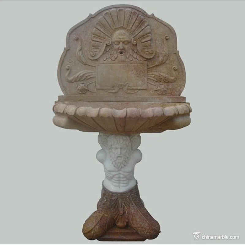 nude boy garden fountain/garden marble fountain/outdoor wall fountain