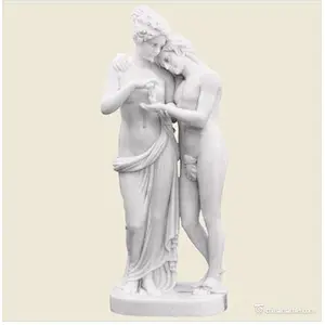 Garden Marble Lady Lamps Light Statue