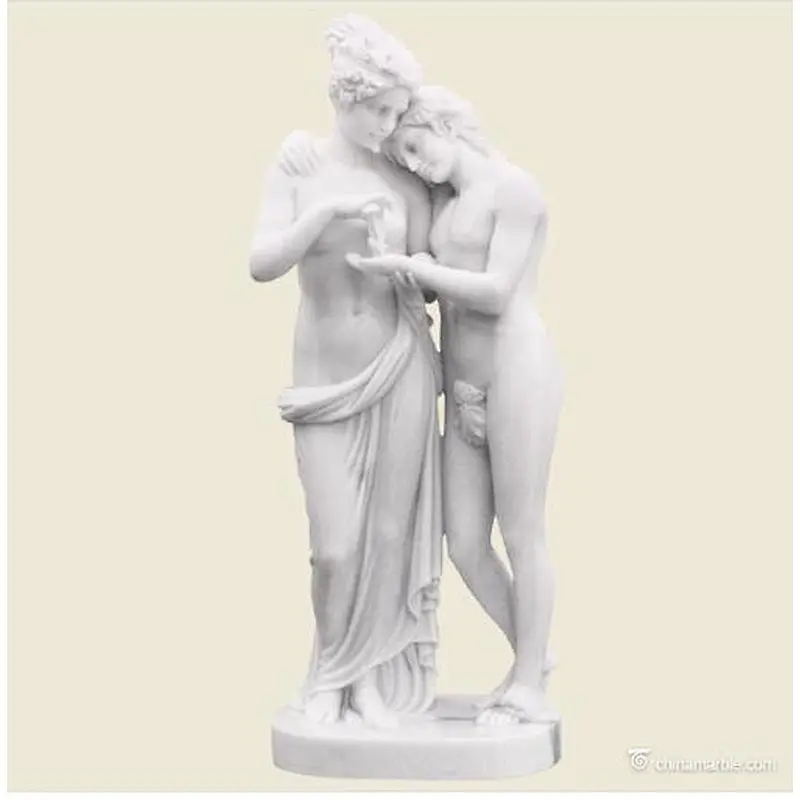 Garden Marble Lady Lamps Light Statue