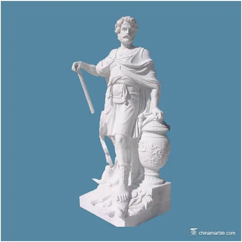 nude living statue/marble god statue/white nake man statue