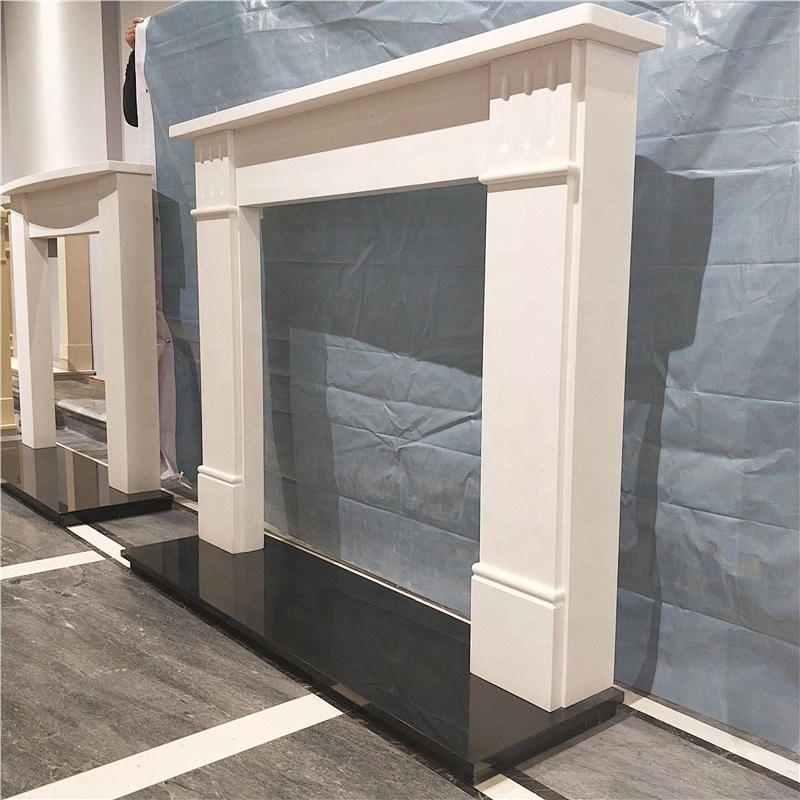 Marble Stone Fireplace Frame/natural marble mantels