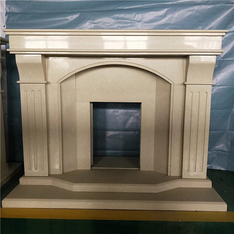Kamin Decorative Stone Fireplace/natural marble fireplace mantel