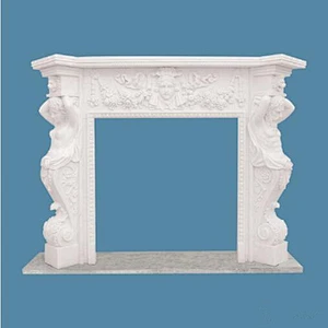 Indoor Custom Marble Fireplace Mantels/stone fireplaces