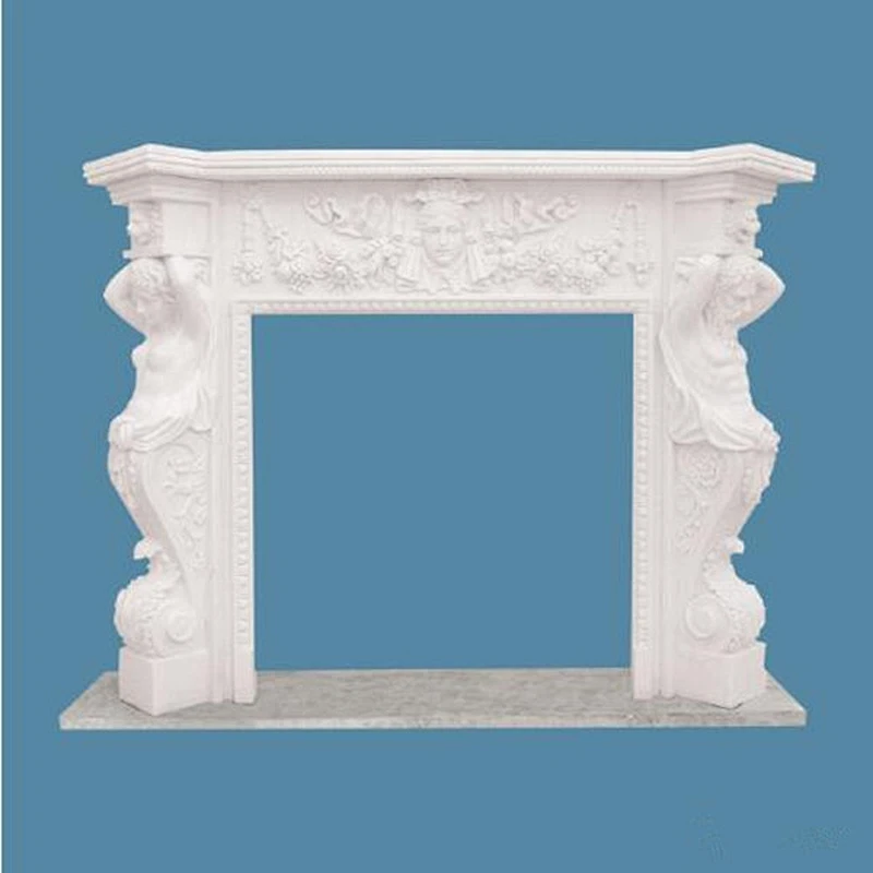 Indoor Custom Marble Fireplace Mantels/stone fireplaces