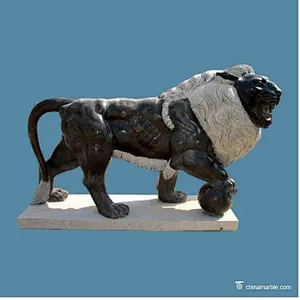 Marble Lion Sculpture/Stone Garden Sculpture/Modern Marble Sculpture