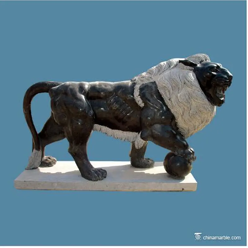 Marble Lion Sculpture/Stone Garden Sculpture/Modern Marble Sculpture