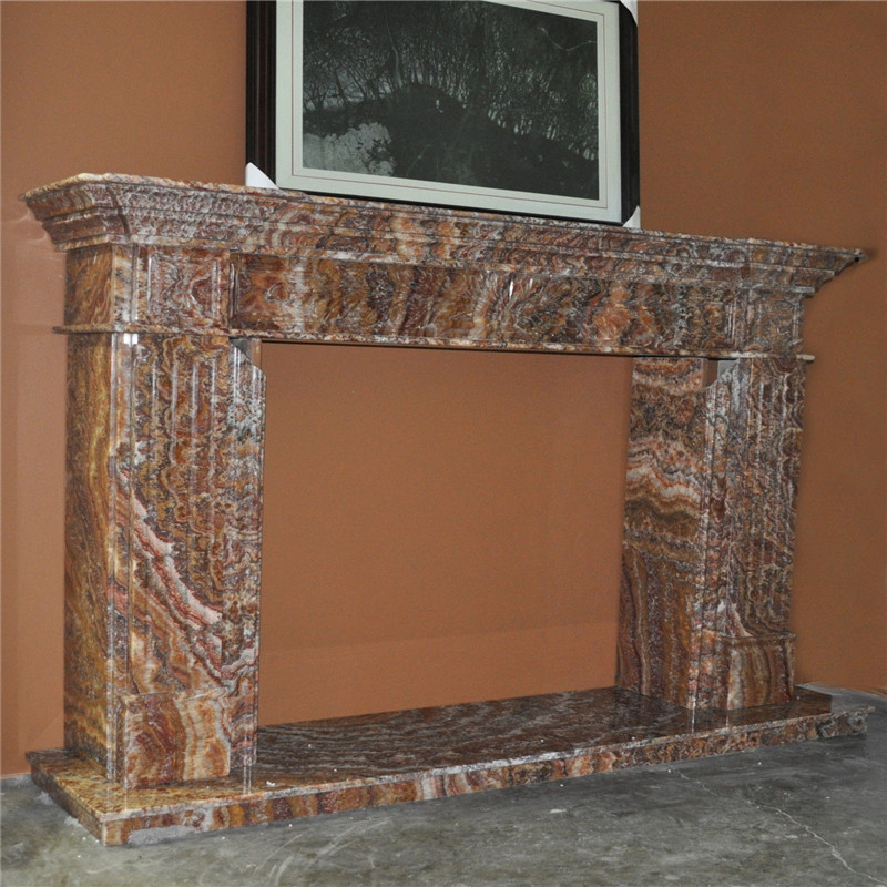 Decor European Onyx Fireplace Mantel Design/UK style fireplace