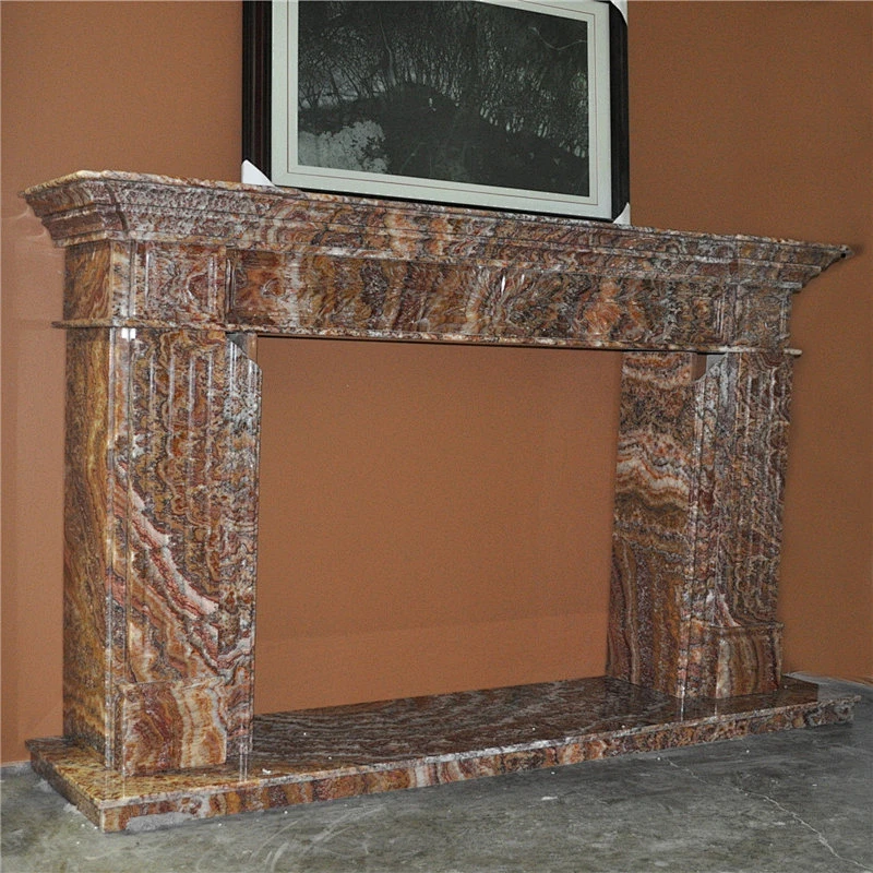 Decor European Onyx Fireplace Mantel Design/UK style fireplace