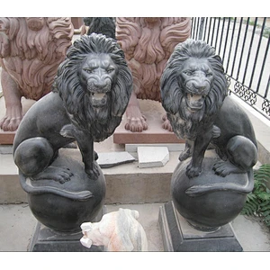 front door lion statue/chinese lion statue/lion stone statue