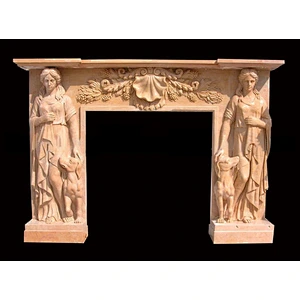 Freestanding Indoor Fireplace Mantel Surround Decorative Shabby Chic/marble surrounds