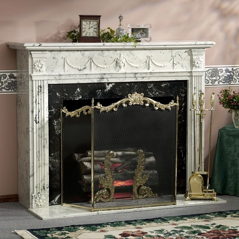 french style marble fireplace mantel/cheap fireplaces/victorian style fireplace