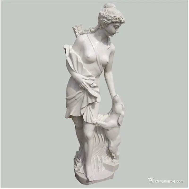 beautiful girl statue/marble statue of beautiful girl/winged angel statue