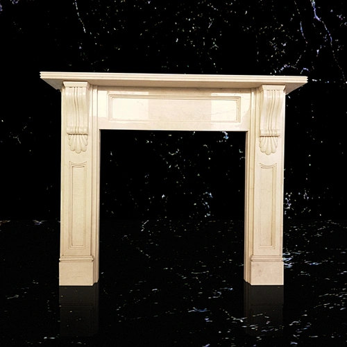 indoor used fireplace mantel/natural marble surrounds