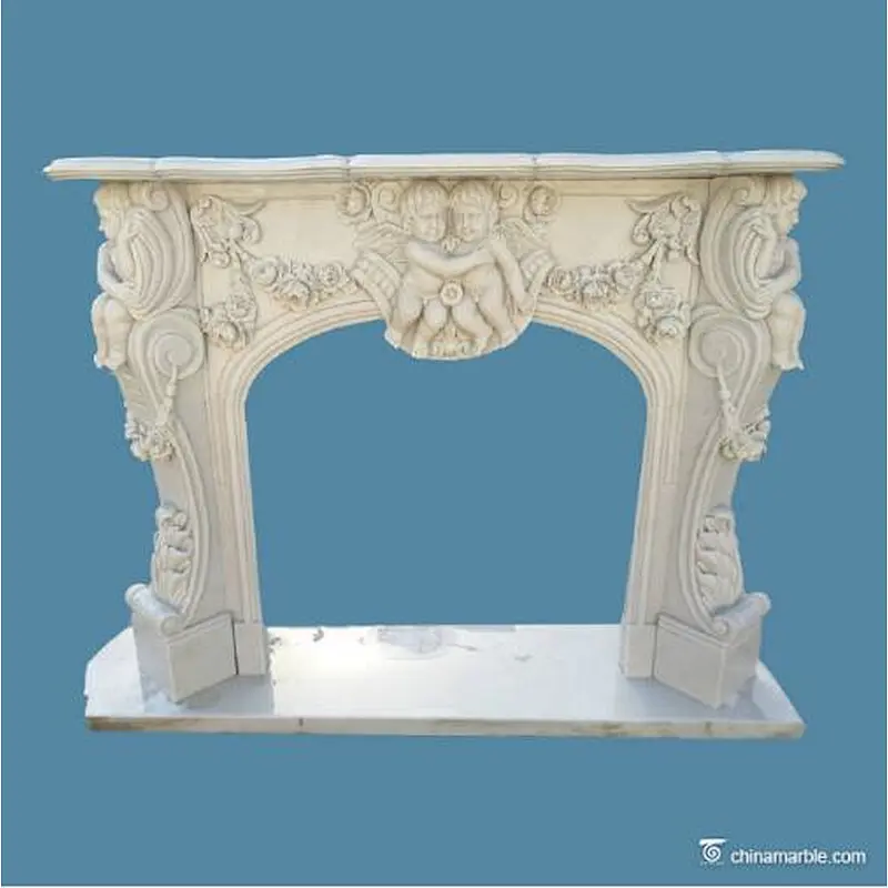 Travertine Fireplace/limestone fireplace/marble fireplace mantels
