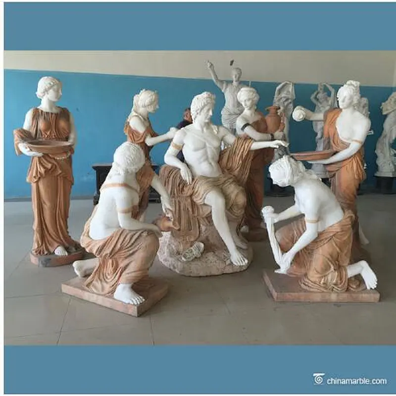 Outdoor Stone Marble Statue Beautiful Nude Roma Naked Woman Sculpture