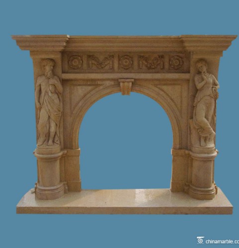 sandstone fireplace mantel/antique marble fireplace mantel