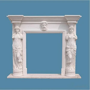 Manufactured Antique Red Stone Fireplace/marble fireplace