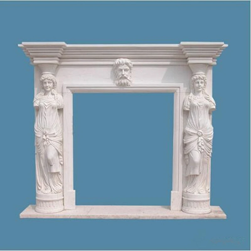 Manufactured Antique Red Stone Fireplace/marble fireplace