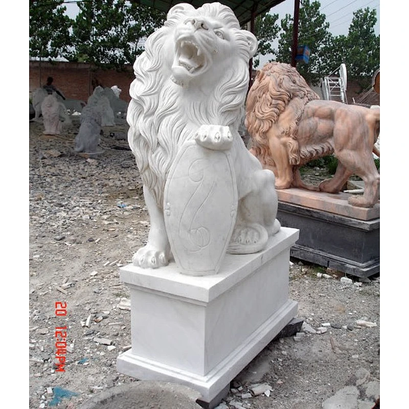 roaring lion statue/antique stone statues/life-size stone statue