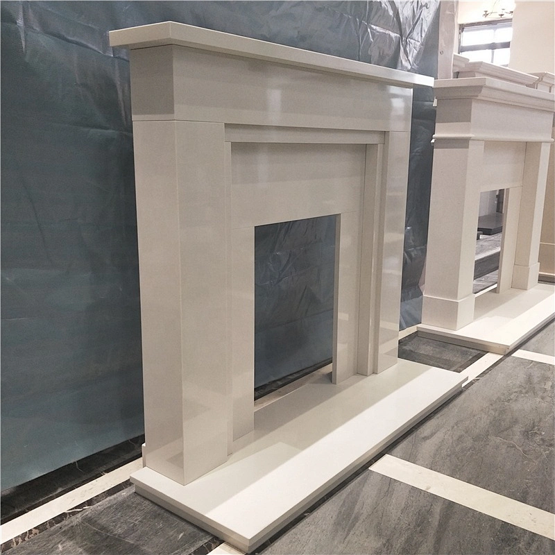 Decorative Fireplace Marble Mantels/white marble fireplace