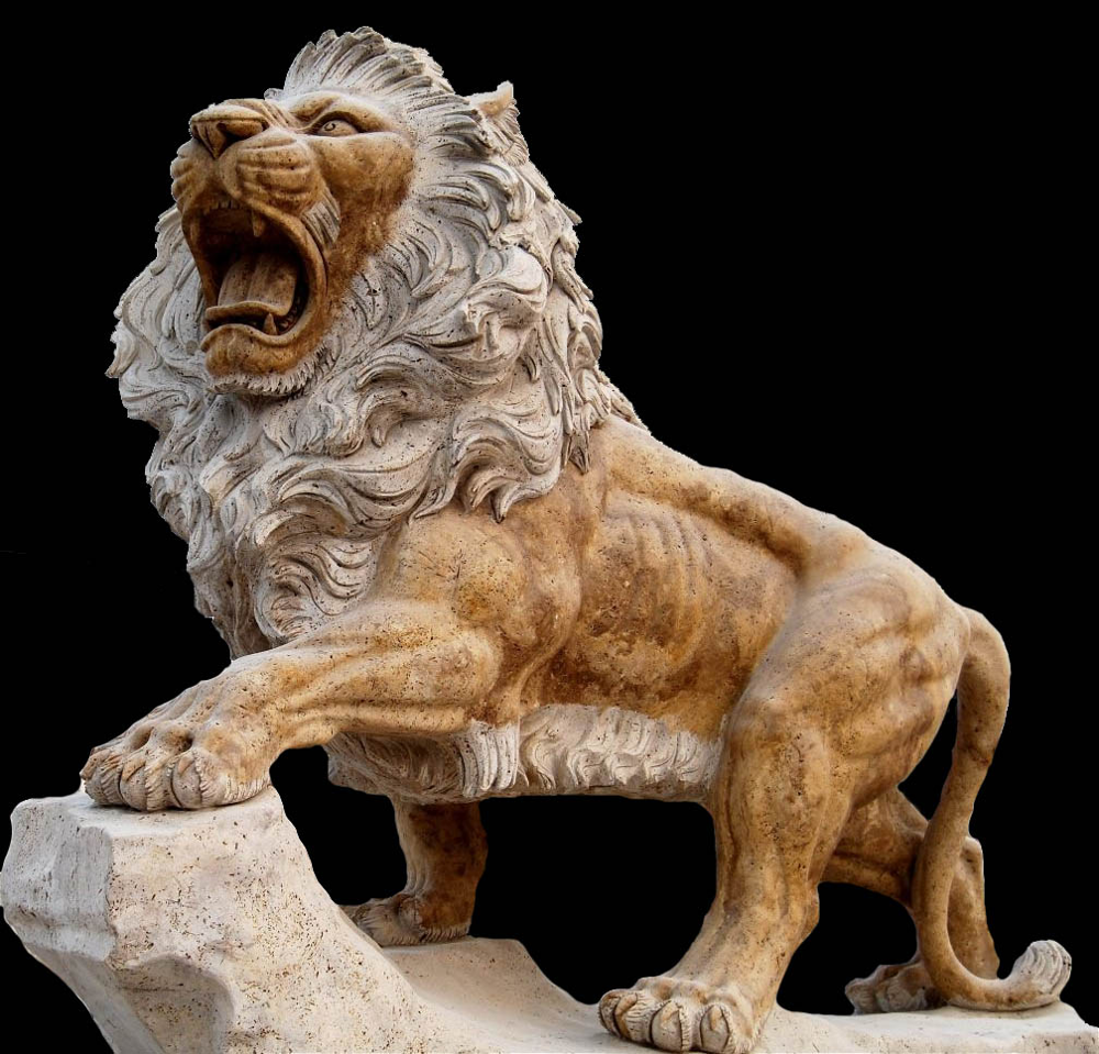 large stone garden statues/garden decoration lion statue/lion marble statue