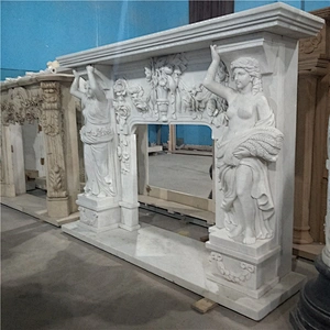 French Style Marble Fireplace For Sales/natural marble mantels
